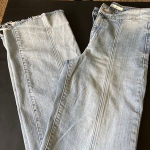 Willow root wide leg jeans